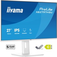 IIYAMA Monitor ProLite XB2797HSU-W1 / 27", 1920 x 1080, IPS, 120 Hz, 1 ms, HDMI, DisplayPort, bijela